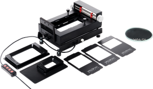 Kit complet sistem de digitalizare filme foto Valoi 360 cu suport avansat, masti si iluminator LED gphoto.ro